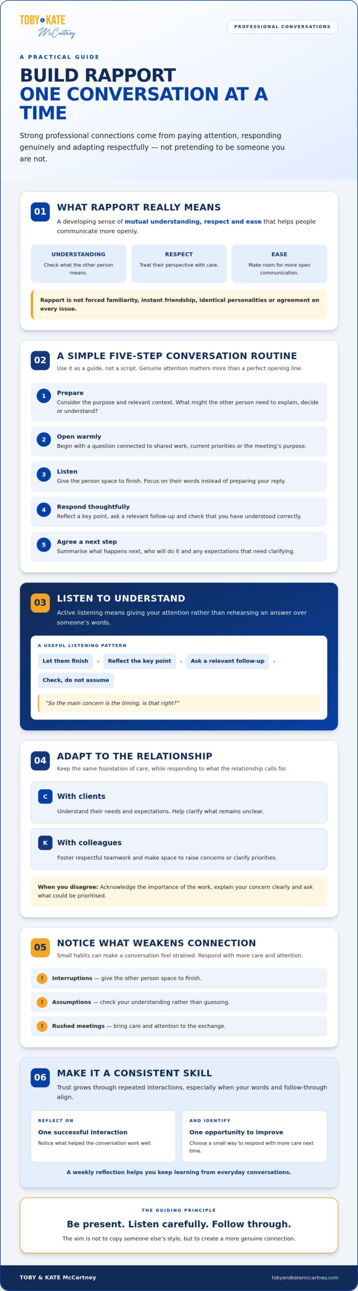 Building Rapport with Clients and Colleagues: A Practical Guide