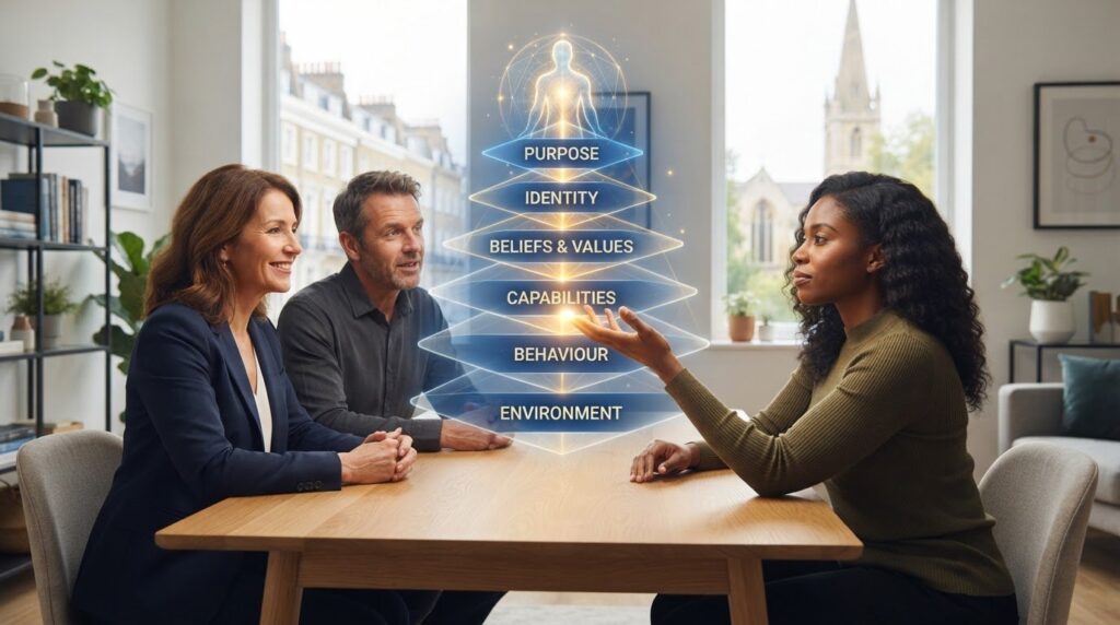 How NLP coaching models connect identity to behaviour